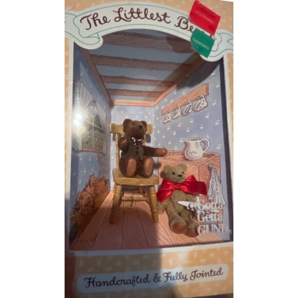 Littlest Bears 7022 Grandpa & Grandson Handcrafted Miniature GUND Collectible - Picture 2 of 6